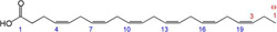 ドコサヘキサエン酸構造式